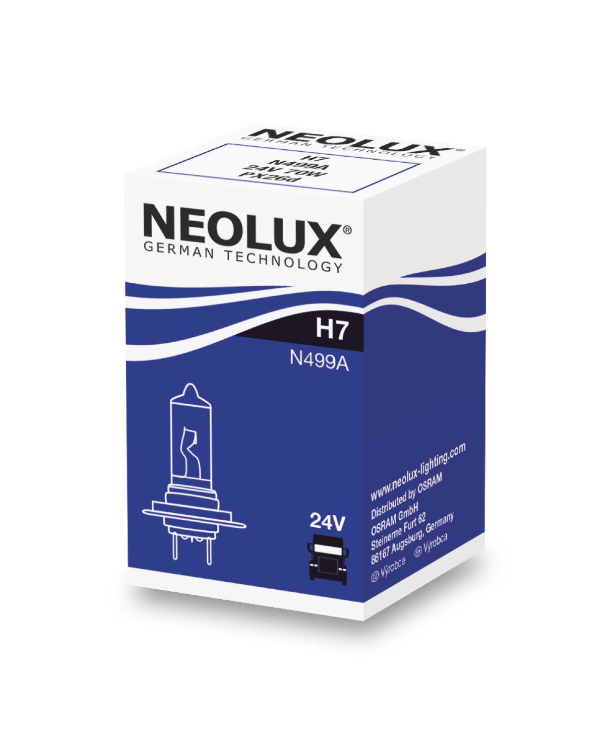 Halogeninė lemputė H7 24V NEOLUX 70W