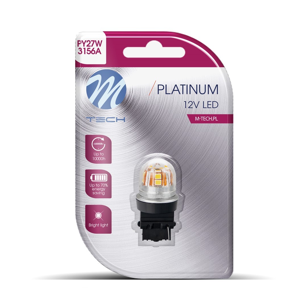 LED lemputė LB830Y PY27W 12-24V CANBUS geltona