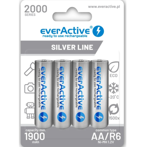 "Everactive" įkraunama HR6 1900mAh "Always ready" pakuotė 4vnt.