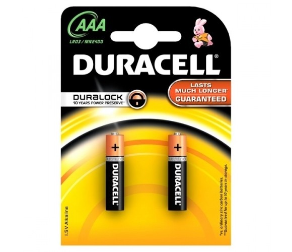 Duracell MN 2400 Basic AAA (LR03) lizdinė pakuotė 2vnt.