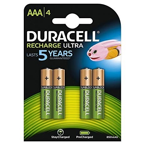 Duracell HR03 900MAH ALWAYS READY iš anksto įkrautos baterijos 4vnt.