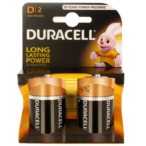 Duracell MN 1300 Basic D (LR20) lizdinė plokštelė 2vnt.