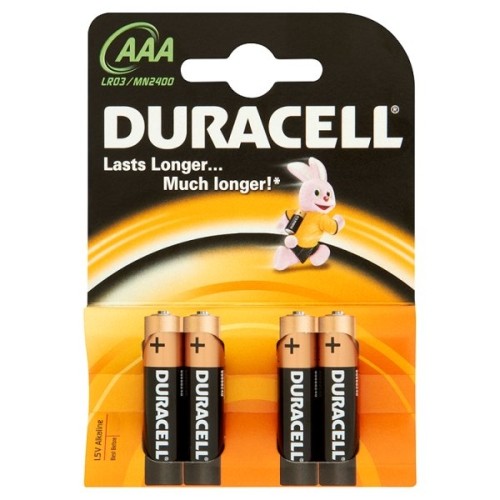 Duracell MN 2400 Basic AAA (LR03) lizdinė pakuotė 4 vnt.