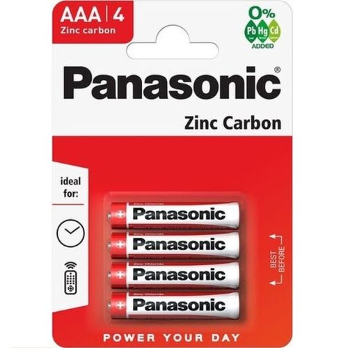 "Panasonic" R03-4BB (AAA) lizdinė pakuotė 4 vnt.