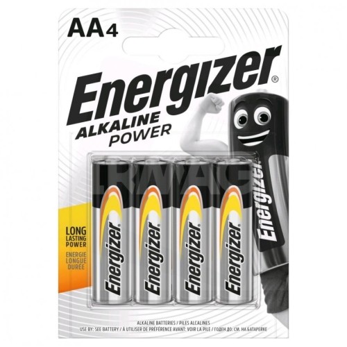 "Energizer LR06-4BB Alkaline Power AA (LR6) BLISTER PACK 4PCS