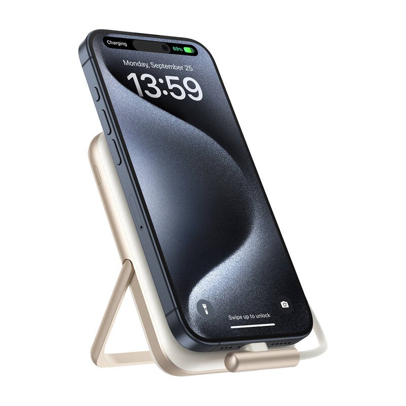 Choetech B735 magnetinis powerbankas 10000mAh 20W PD + USB-C kabelis (baltas)