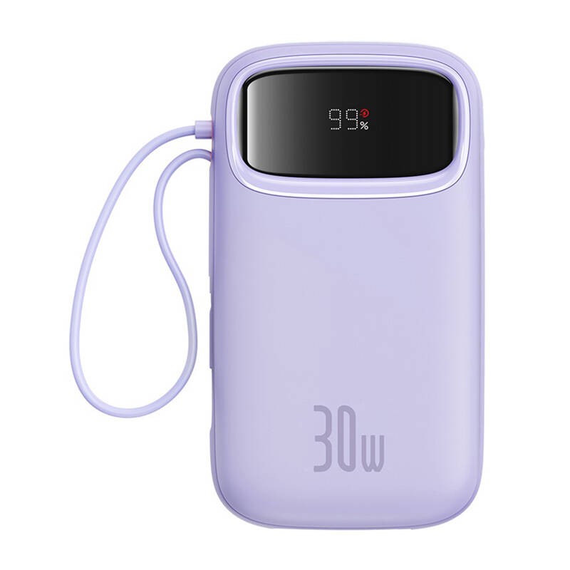 Powerbankas Baseus QPow 2 20000mAh 30W 2xUSB-C (violetinės spalvos)