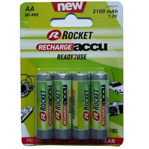 "Rocket" iš anksto įkrautas HR6 2100MAH ALWAYS READY blisterio pakuotė 4vnt.