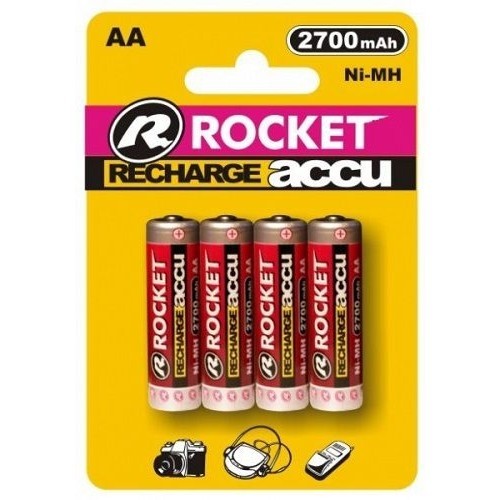 "Rocket" įkraunama HR6 2700mAh įpakavimas 4vnt.