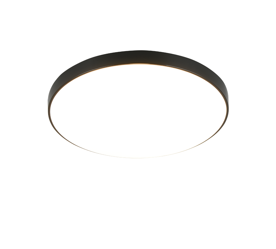 Plafoninis LED šviestuvas REALITY SPICA, IP44, 18 W, 4000 K, 2000 lm, juodos sp, Ø27x6 cm