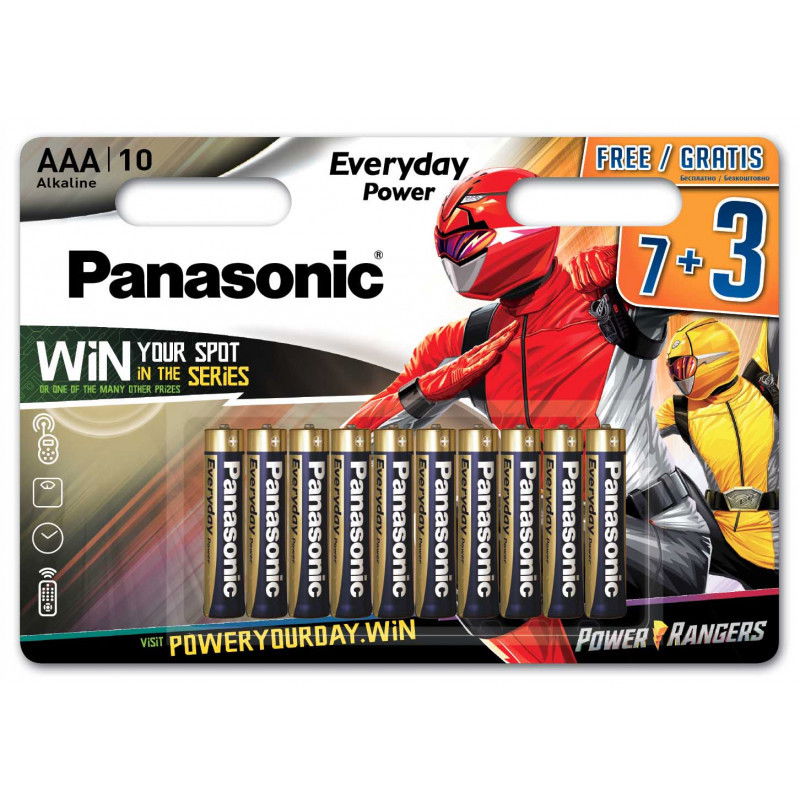 Elementai PANASONIC EVERYDAY POWER, LR03EPS/10BW, AAA, 7 + 3 vnt.