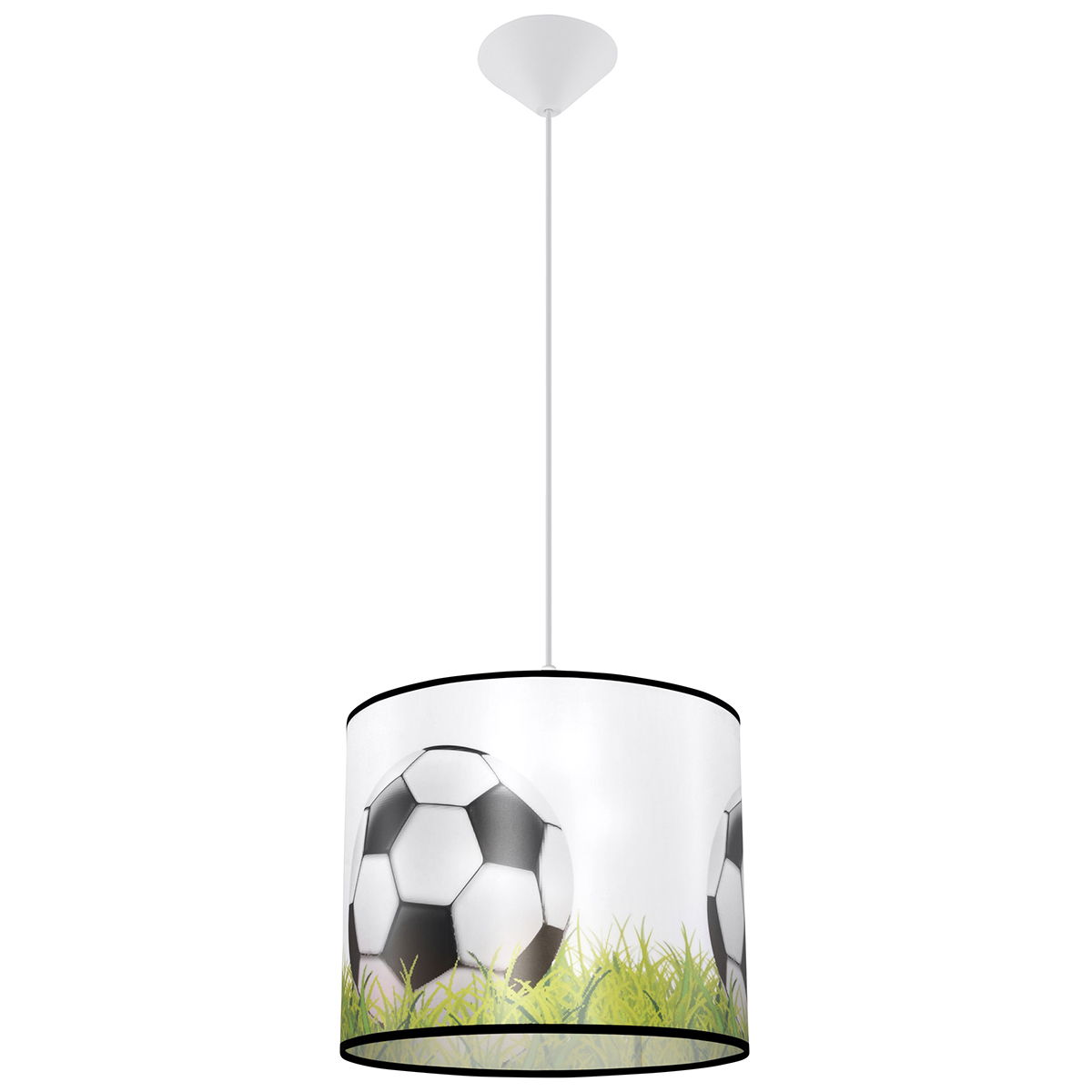 Vaikiškas šviestuvas SOLLUX FOOTBALL C 30, 1xE27, max 15 W LED, balta/juoda/žalia