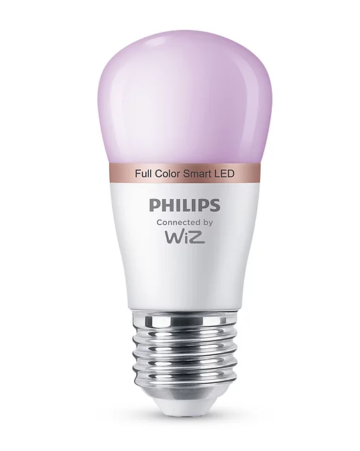 Išmanioji LED lemputė PHILIPS, E27, P45, 4,9W (=40W), 2200-6500K, 470lm, RGB, SMART + WiFi