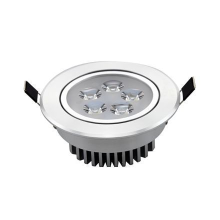 Įmontuojamas LED šviestuvas TOPE LENS, 5 W, 351 lm, 3500K, IP40, sidabro sp., apvali f.