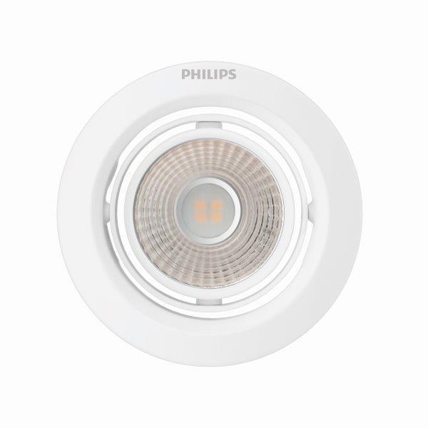 Įleidžiamas LED šviestuvas PHILIPS POMERON SCENE SWITCH, 3 W, 4000 K, 210 lm, dimeriuojamas Ø9 cm