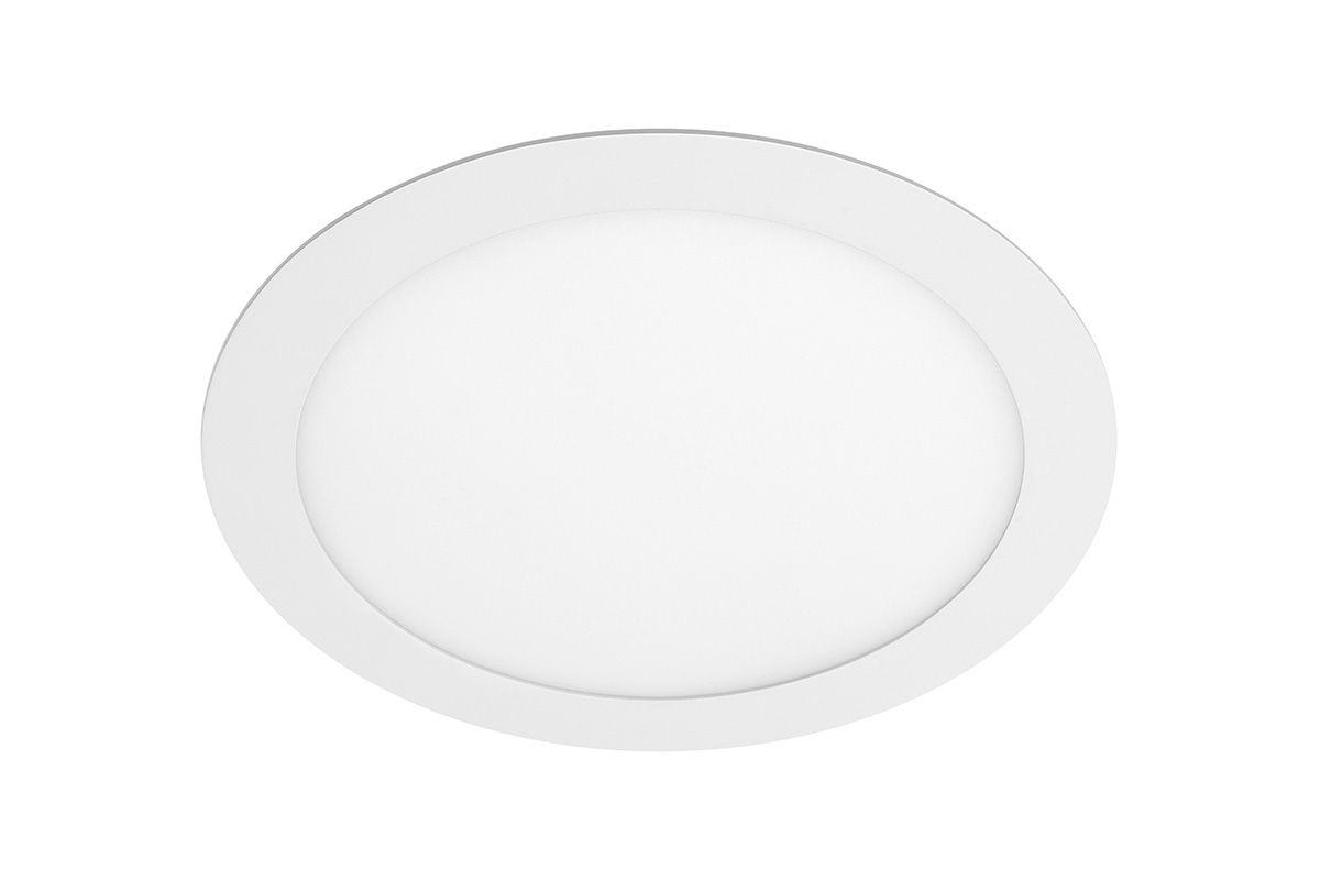 Įleidžiama LED panelė GTV ORIS, IP44, 24 W, 2000 lm, 4000 K, baltos sp., apvalios formos, Ø30 cm