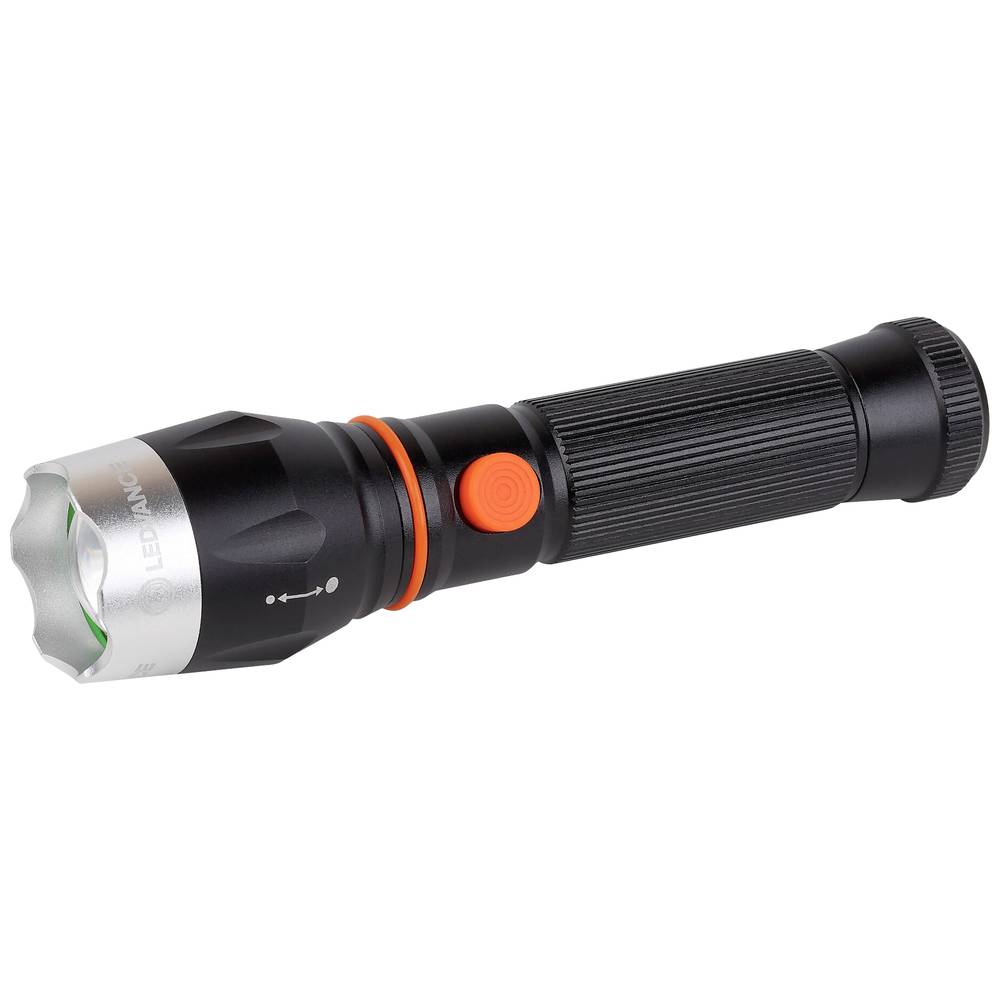 LED žibintas LEDVANCE TACTIC, 2,2W, 300lm, 6500K, įkraunamas, USB, 1500mAh 1,5h, metalinis