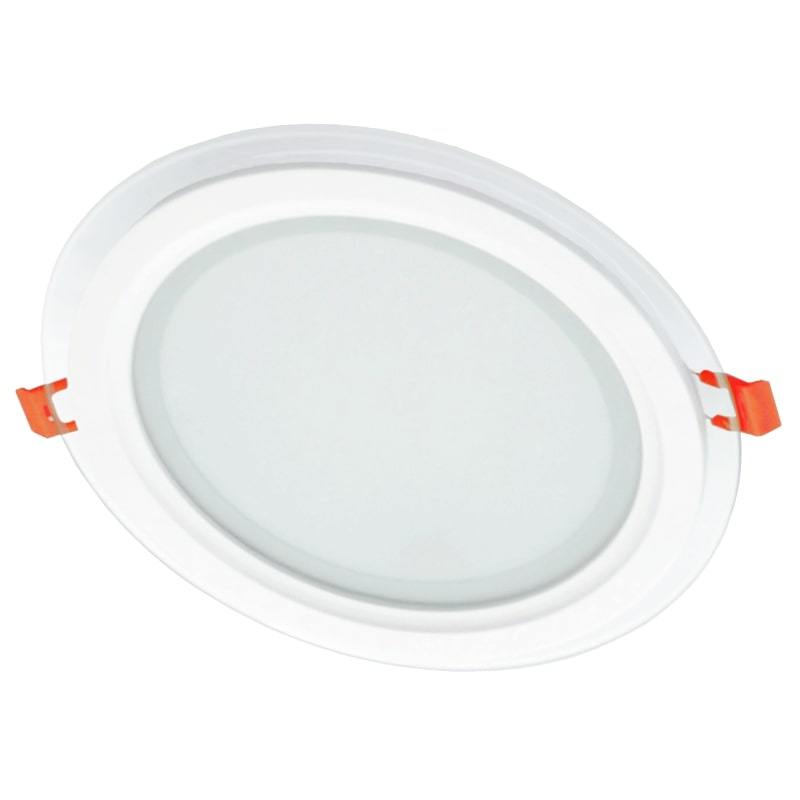 Įleidžiamas stiklinis LED šviestuvas VESTALIGHT, 4000 K, 18 W, 1347 lm, IP40, Ø20 cm