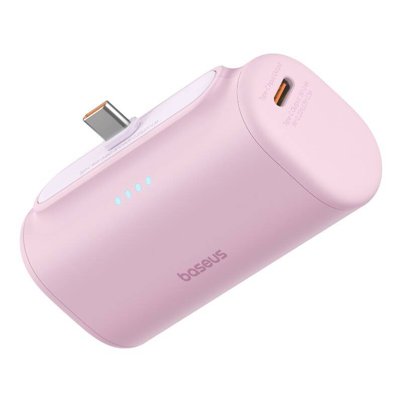 Maitinimo baterija "Baseus Compact USB-C" 5000 mAh, 20 W (rožinė)