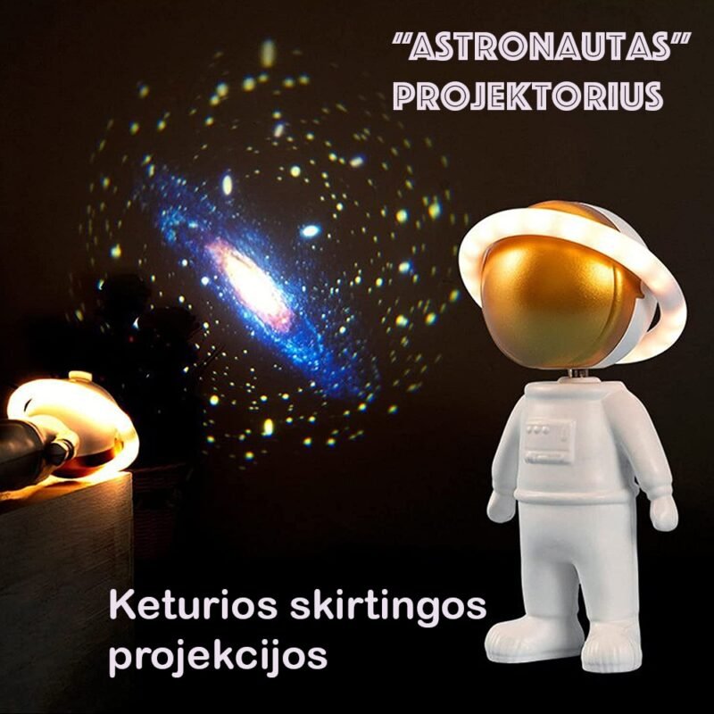 Naktinis projektorius "Astronautas"