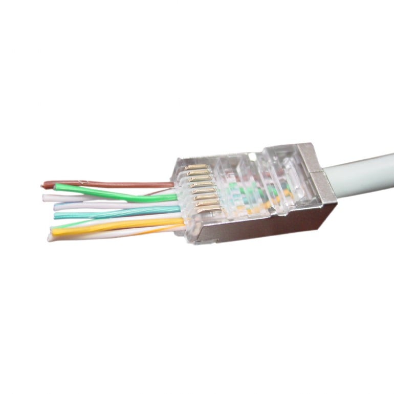 RJ45 kištukas (perkišamas, FTP, CAT6)