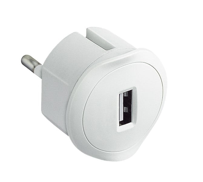 Įkrovimo lizdas USB Legrand 050680 (baltas, 5V 1.5A)