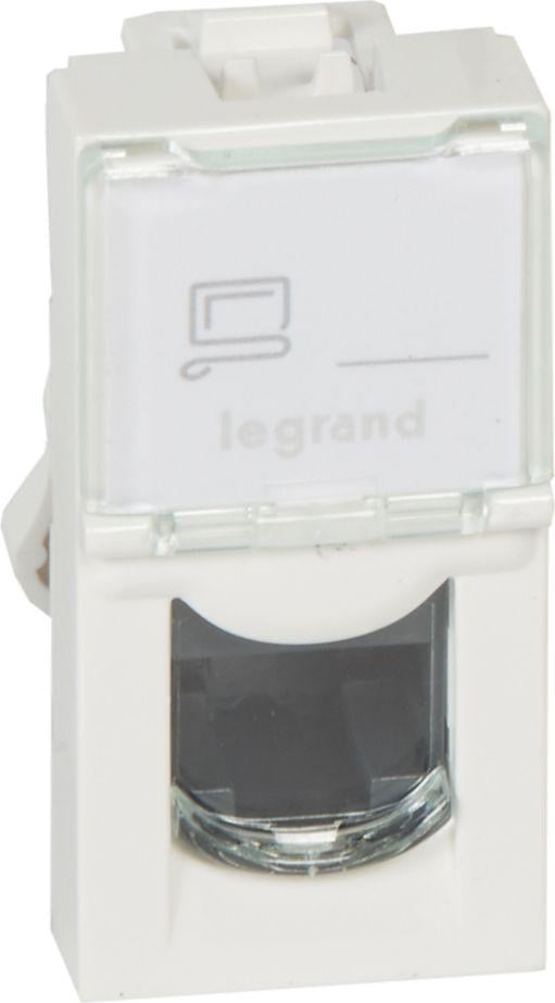 RJ45 lizdas Mosaic UTP 5E Legrand 076551 (baltas)