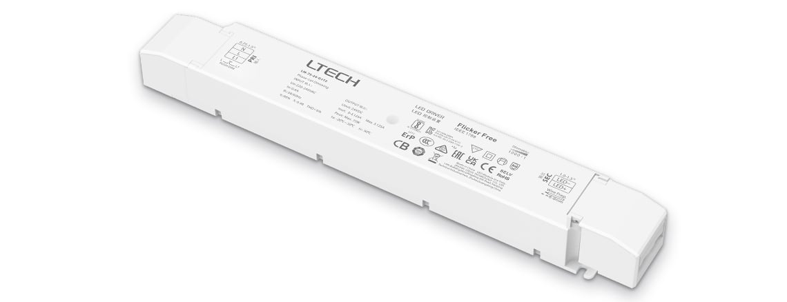 Valdomas impulsinis maitinimo šaltinis LED PUSH-DIM LTECH LM-75-24G1T2 (75W, 3.125A, 24V)