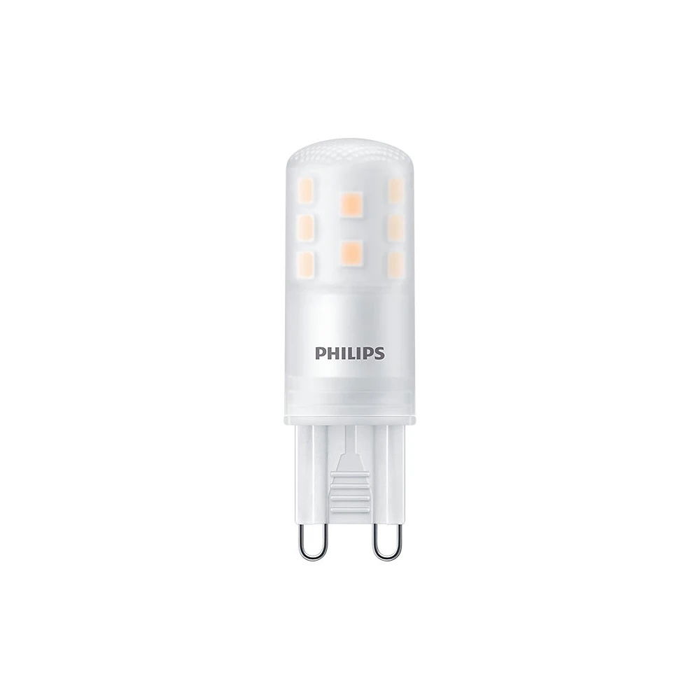 Šviesos diodų lemputė PHILIPS 2,6W (=25W) G9 2700K 300lm dimeriuojama šiltai baltos sp.