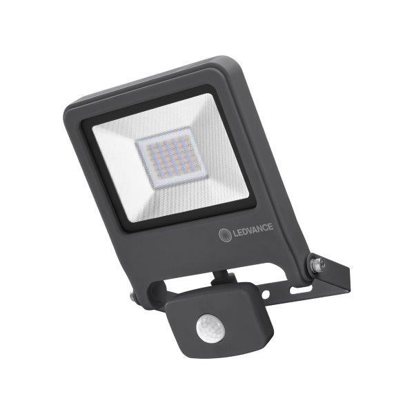 LED prožektorius su judesio davikliu LEDVANCE ENDURA, 4000 K, 30 W, 2700 lm, IP44, antracito sp.