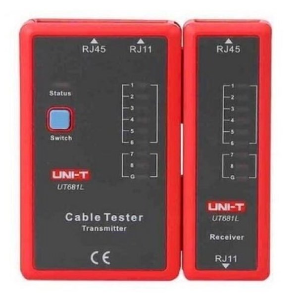 Testeris kompiuterinio tinklo kabelių RJ45+RJ11 UT681L