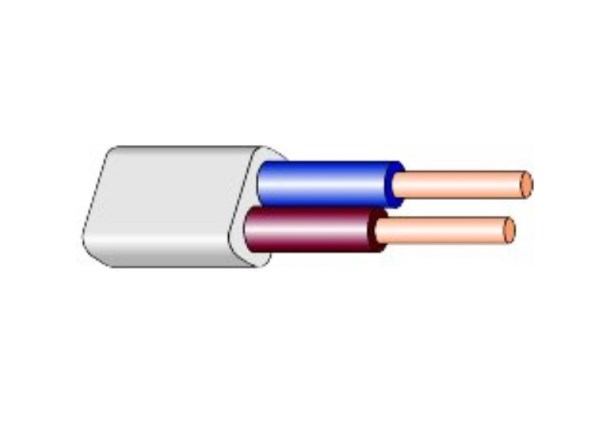 Kabelis BVV-P 2x2,5 mm², rulonas 5m