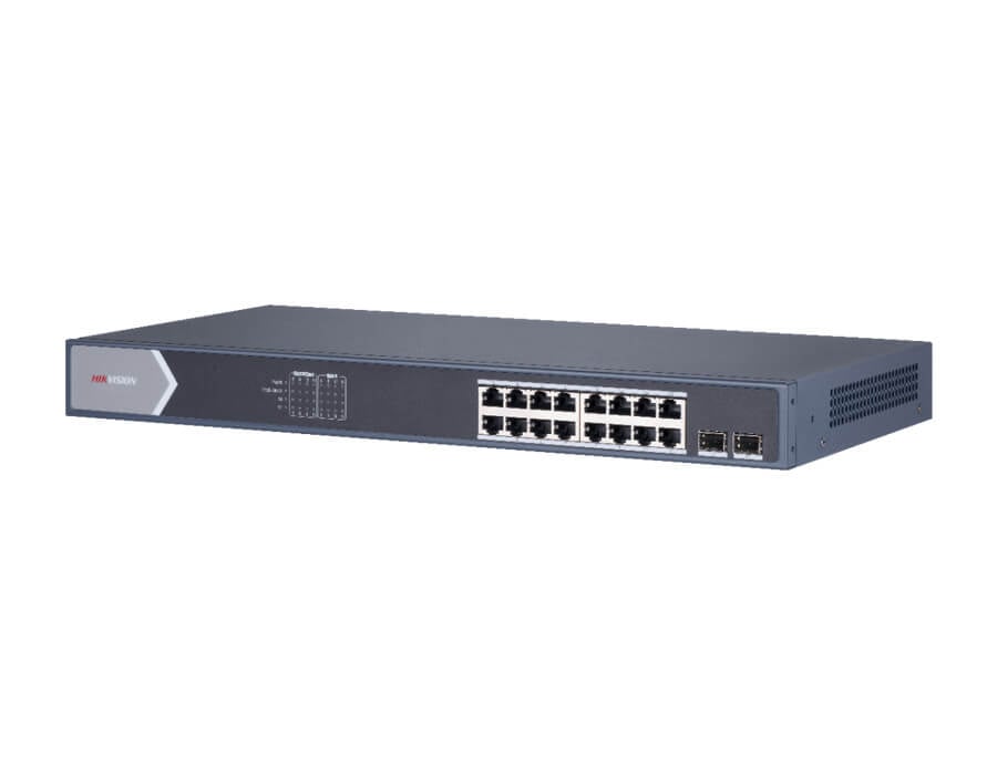 Hikvision 18 prievadų 16 PoE prievadų komutatorius DS-3E0518P-E