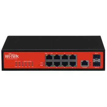 8 prievadų, 8 PoE komutatorius Wi-Tek WI-PS310GF-Alien