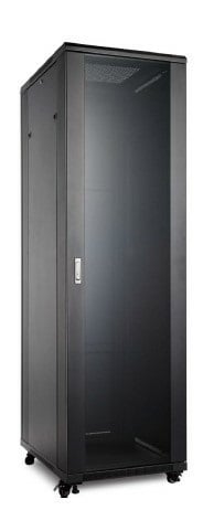 Komutacinė spinta 19" pastatoma 42U 600x600x1980mm (juoda, nesurinkta)