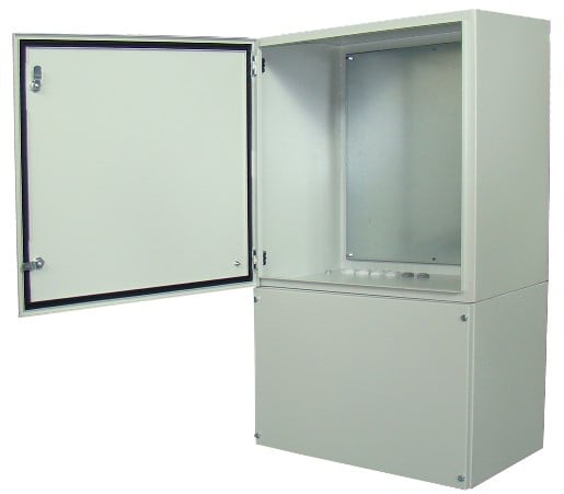 Komutacinė spinta 19" pastatoma su padu 12U 600x600x550 (Ral 7035, pramoninė)