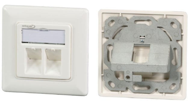 Rėmelis lizdas RJ45 EFB INFRALAN IMT-01-RK-WS-KP (TIA) (1 lizdo, metalinis rėmas)