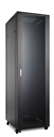 Komutacinė spinta 19'' pastatoma 42U 800x800x2055 (nesurinkta, juoda)