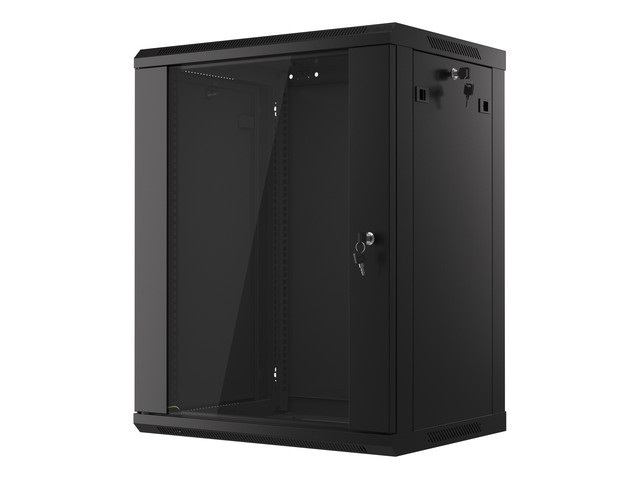 Komutacinė spinta 19'' pakabinama 15U 600x600x770 (nesurinkta, juoda)