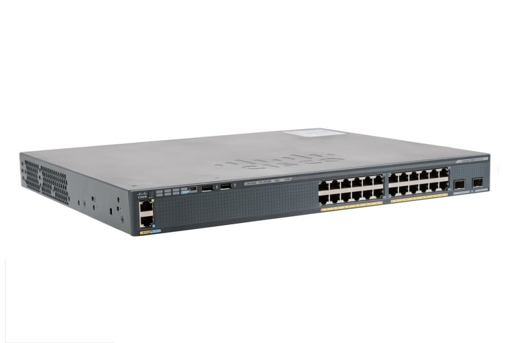 24 PoE prievadų komutatorius CISCO Catalyst WS-C2960X-24PD-L