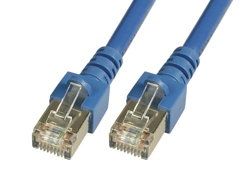SF/UTP patch kabelis PVC CAT5e 0.5m (mėlyna)