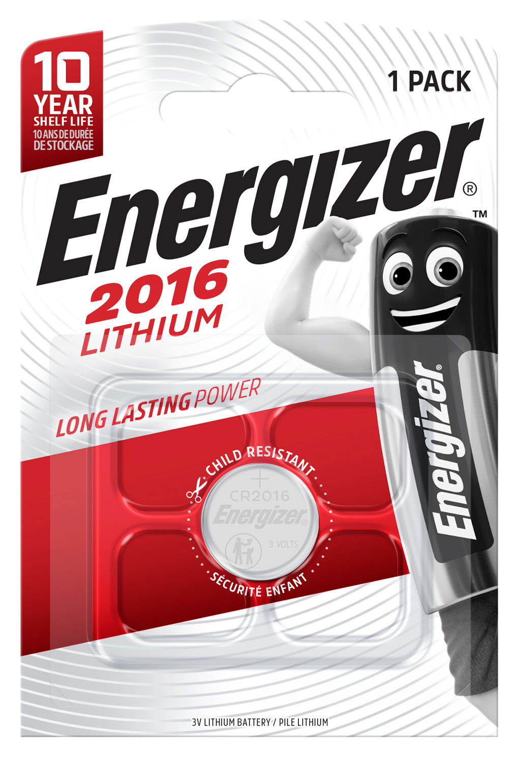 Energizer CR2016 BLISTER PACK 1PK.