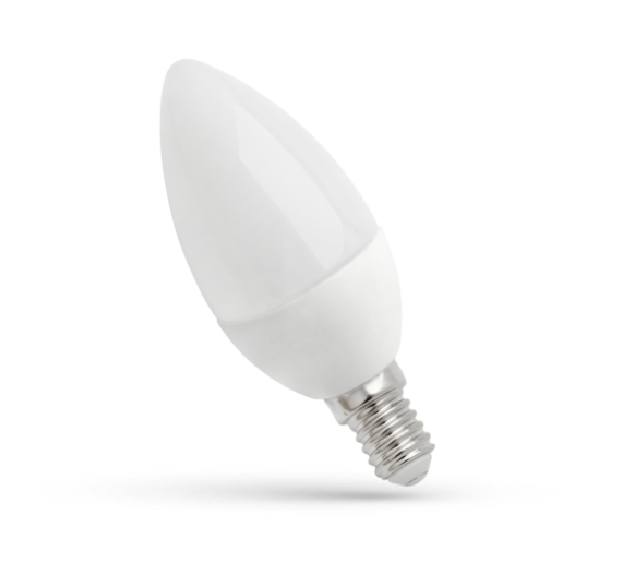 LED lemputė SPECTOR LIGHT, E14 C37, 6W, 3000K, 490 lm