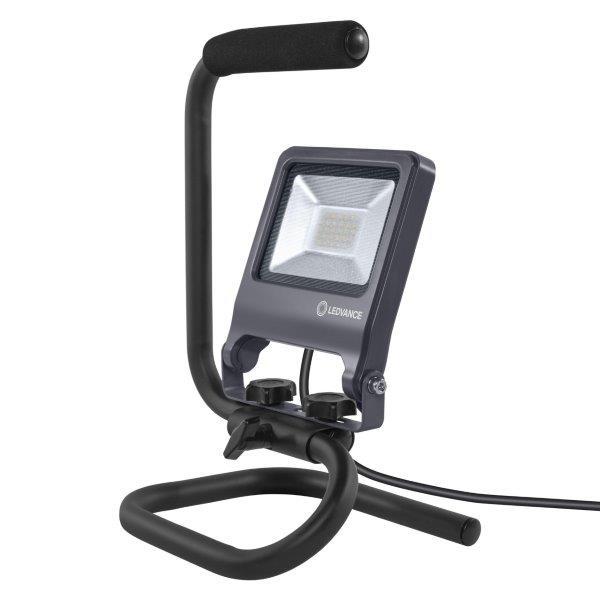 Nešiojamas LED prožektorius LEDVANCE STAND, 20 W, 4000 K, 1700 lm, IP65, tamsiai pilkos sp.