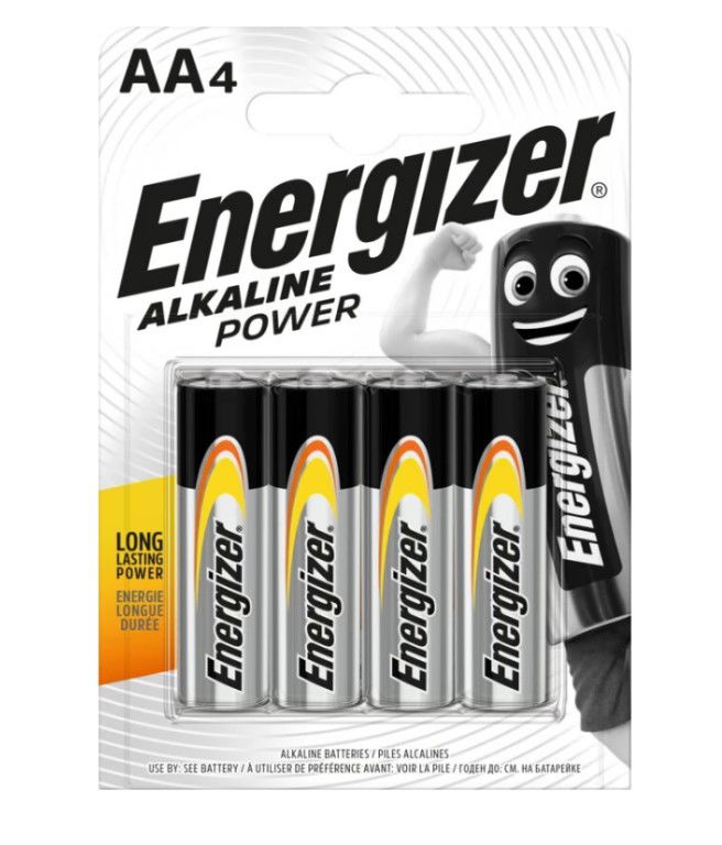 "Energizer LR06-4BB Alkaline Power AA (LR6) BLISTER PACK 4PCS