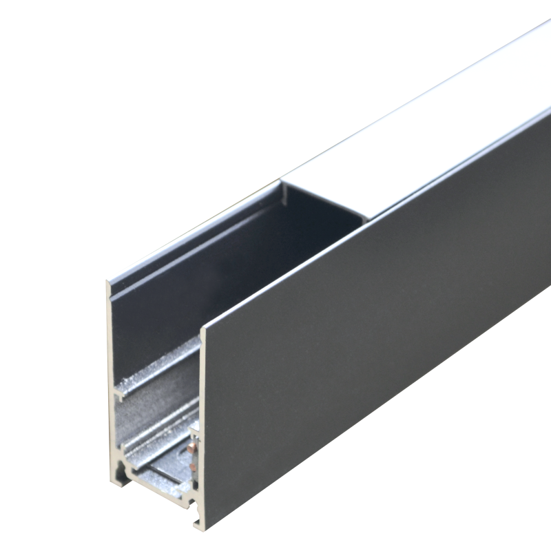 Paviršinio montavimo bėgelis magnetinės sistemos VESTALIGHT VESTA1060M, 48V, 5,3x2,6x200cm