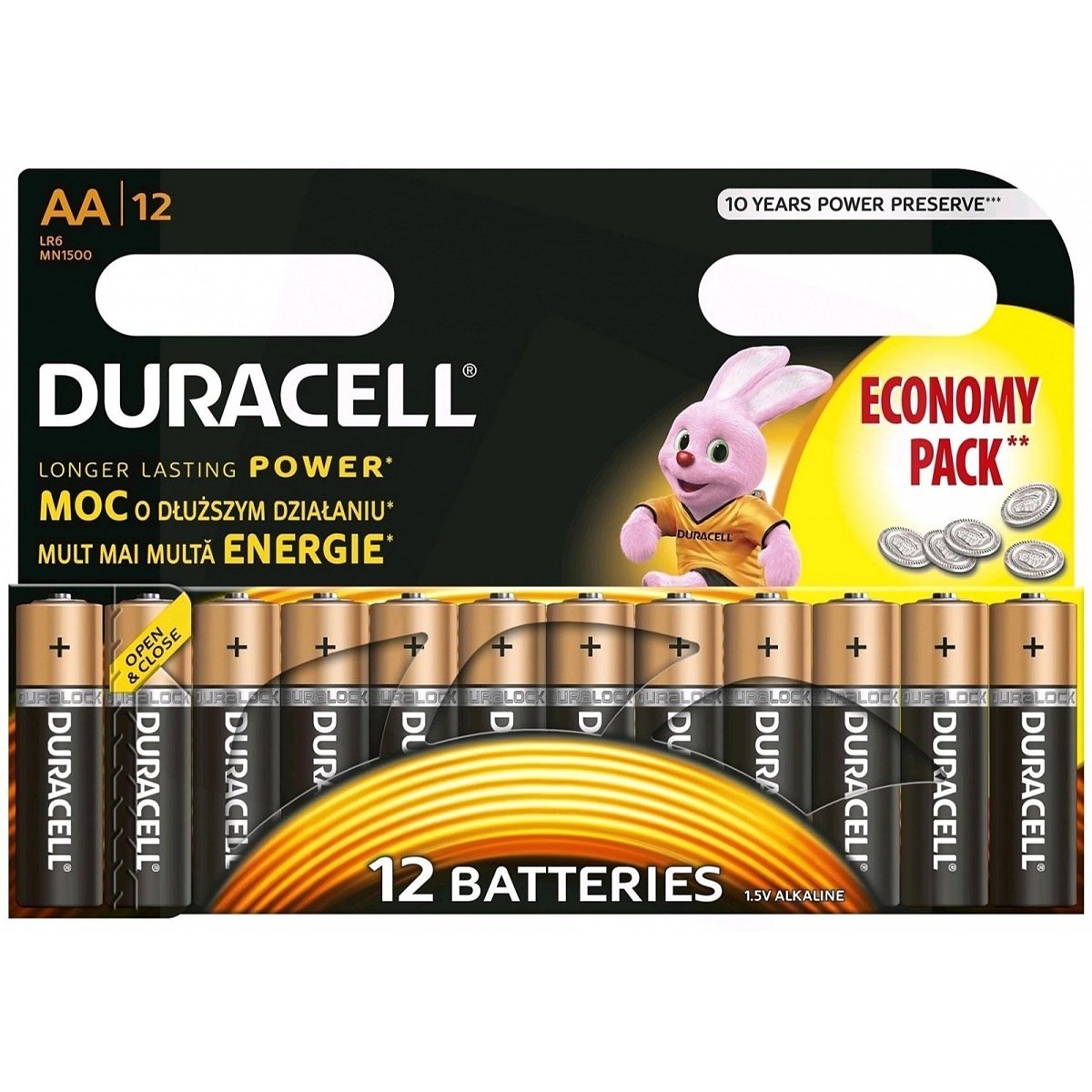 Duracell MN 1500 Basic AA (LR6) lizdinė pakuotė 12 vnt.