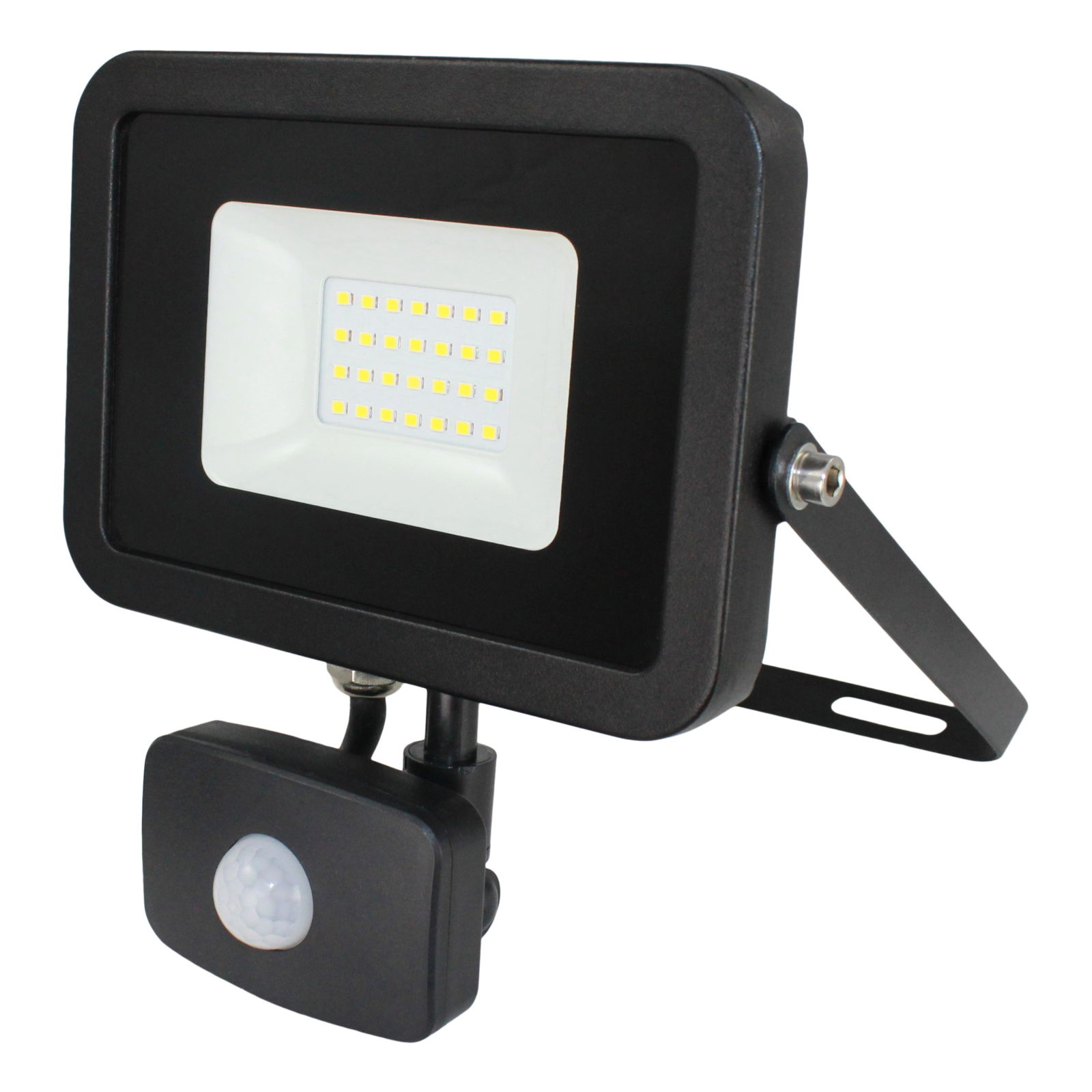 LED prožektorius SPECTOR LIGHT, IP44, 30 W, 4000 K, 2400 lm, spidulio kampas 110°,  juodos sp.