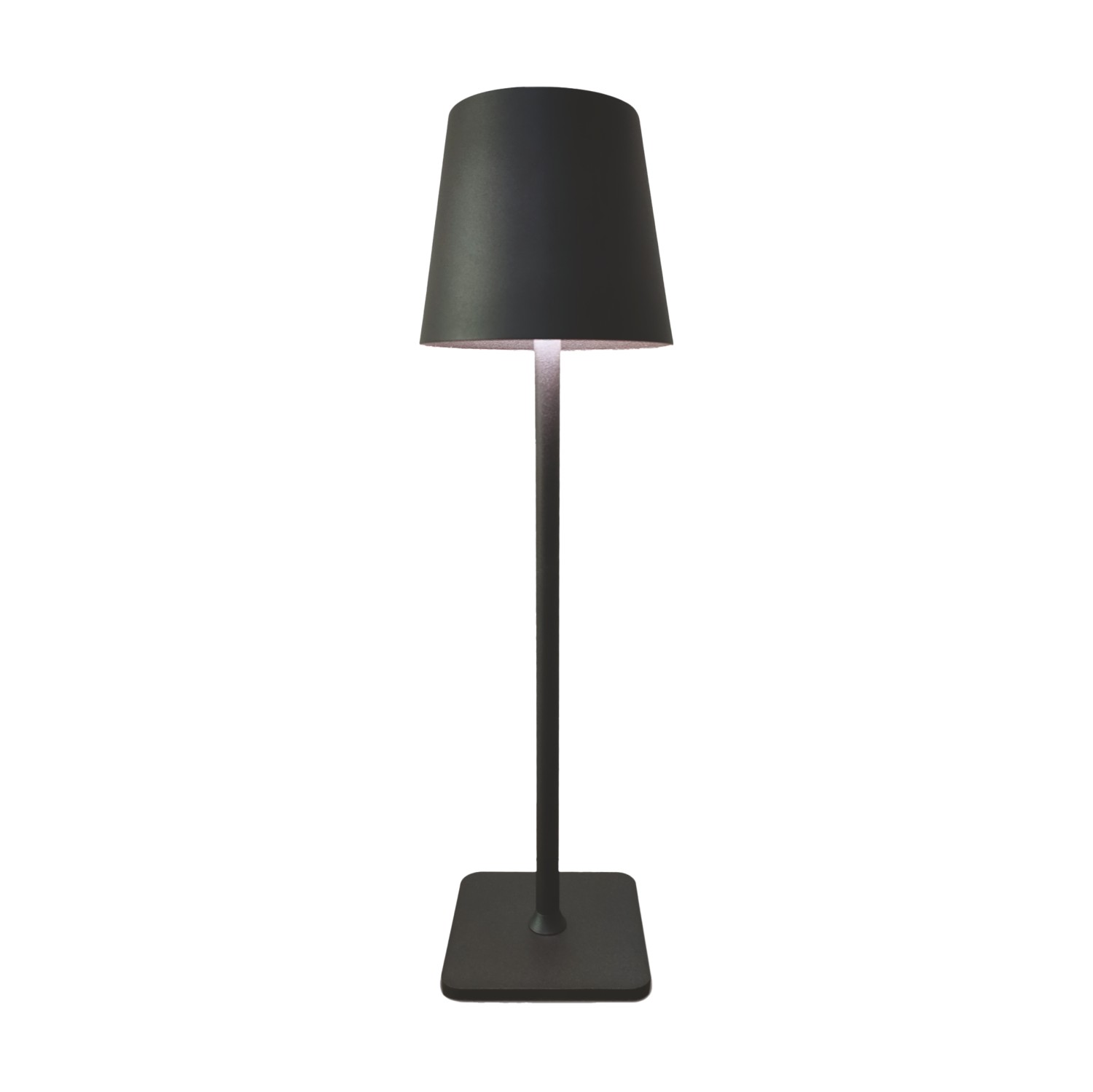 Įkraunamas stalinis šviestuvas HENSKE, USB, 3000-6000K,dim., juodos ar aukso sp., ø10x38cm