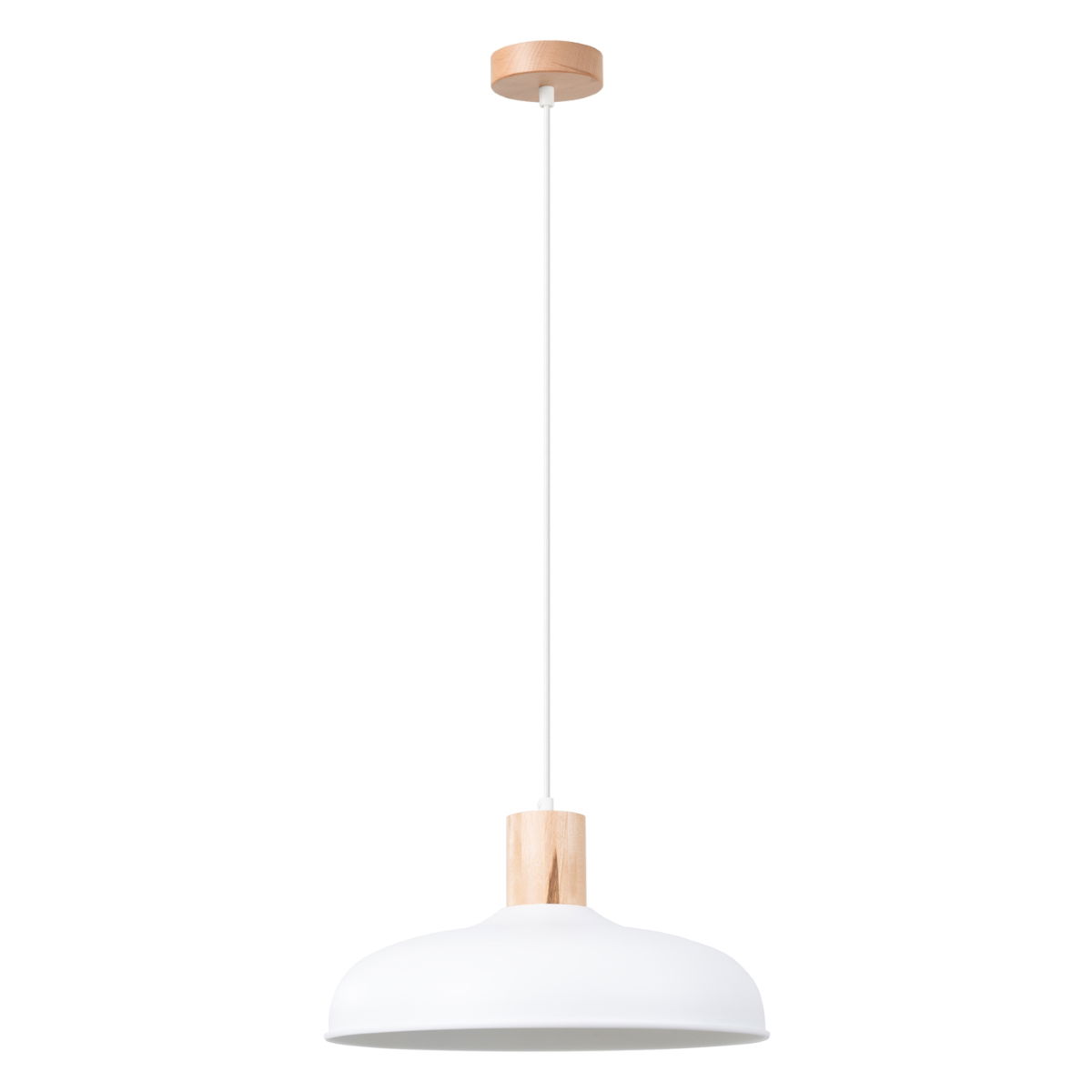 Pakabinamas šviestuvas SOLLUX INDY, 1xE27, max 15 W LED, baltas